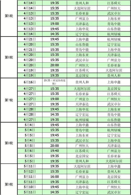 中国足球队赛程表2021